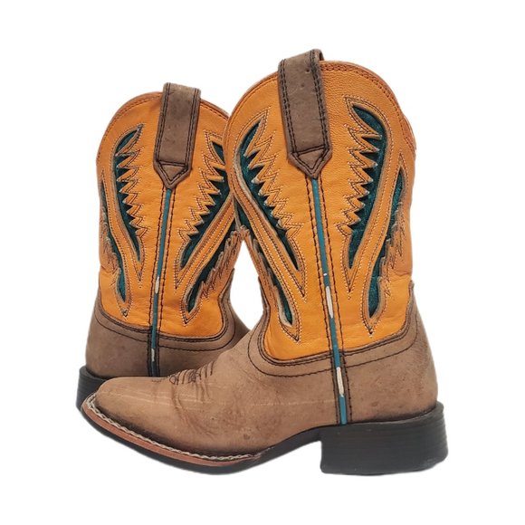 ARIAT Unisex Youth Leather Western Boot 9US/27 EUR 10027300 - Picture 4 of 13